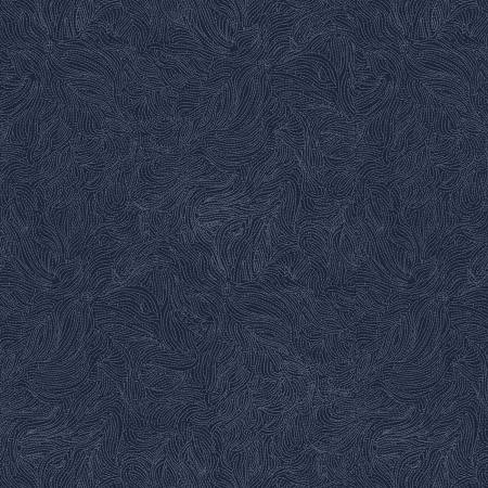 [PB-05951-N] A Garden of Stitches Tonal Stitches Navy from P&B Textiles
