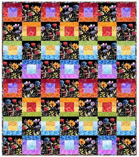 [PP-BloomNight] Blooming Night Quilt Kit from In the Beginning