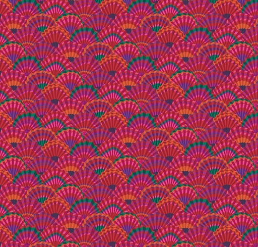 [FR-PWGP143.RED] Kaffe Fassett Collective Stash Paper Fans Red by Kaffe Fassett for Kaffe Fassett Collective