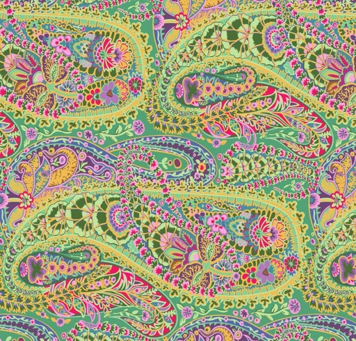 [FR-GP60.GRN] Kaffe Fassett Collective Stash Paisley Jungle Green by Kaffe Fassett for the Kaffe Fassett Collective