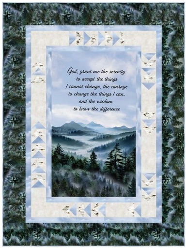 [PP-SerenityP] Serenity Prayer Quilt Kit from Timeless Treasures