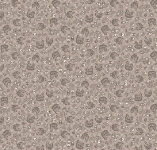 [RB-17160-PEWTER] Farmer's Daughter Hens & Chicks Pewter from Riley Blake