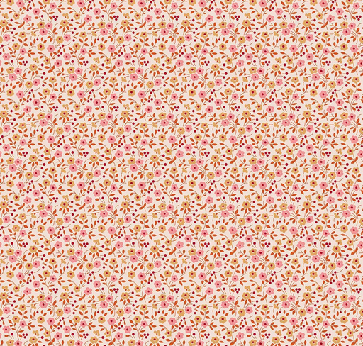 [RB-17171-CORAL] Farmer's Daughter Floral Coral from Riley Blake