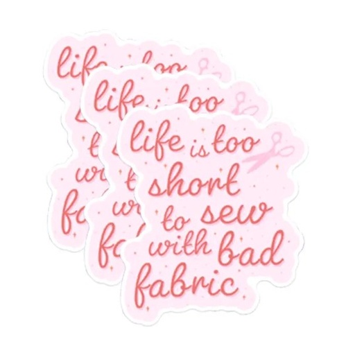 [KC-TOOSHRT] Life is Too Short Sticker from Kati Cupcake