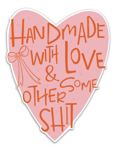 [KC-HWL-VS] Handmade with Love and....Sticker from Kati Cupcake