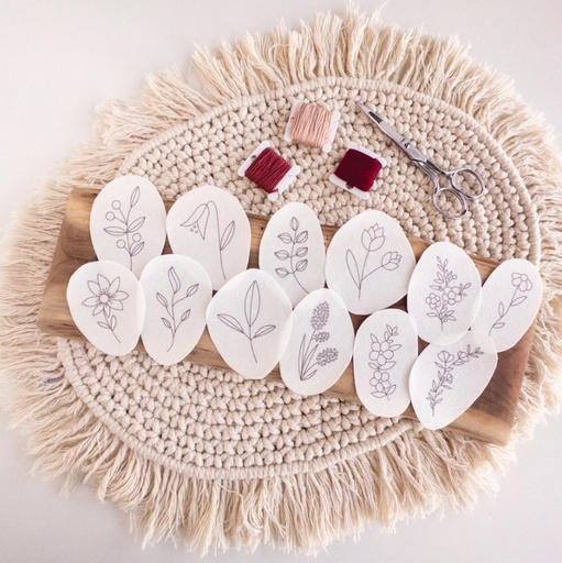 [ONC-WILD] Wildflower Stick & Stitch Hand Embroidery Patterns from Olmsted Needlework Co.