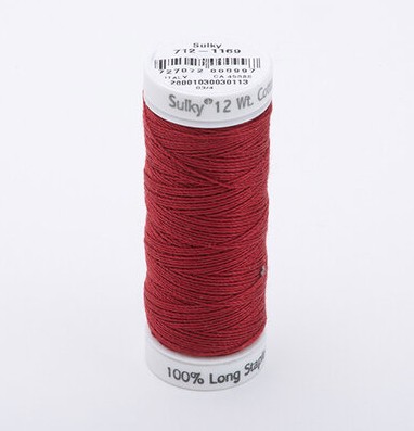 [SULK-712-1169] Sulky Cotton Petites Thread Bayberry Red 2-ply 12wt 50yds