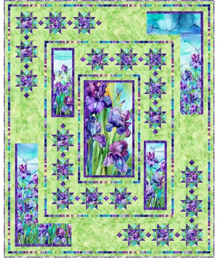 [NOR-PTN-3557] Stella Flora Quilt Pattern by Patti Carey of Patti's Patchwork