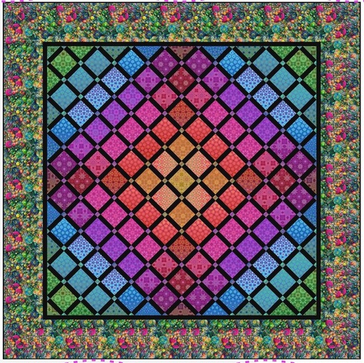 [PP-LumLat] Luminous Lattice Quilt Kit from Hoffman