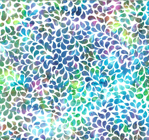 [HOF-X2631-667] Bali Electric Slide Batik Droplets Light Bright from Hoffman Fabrics