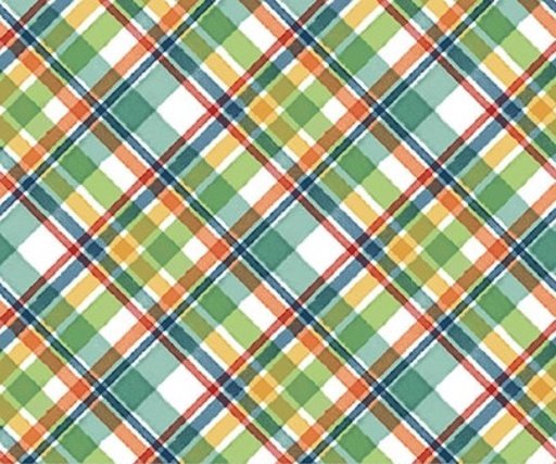 [BLAN-4424-16] Cat Hair Don't Care Plaid Multi by Nidhi Wadhwa for Blank Quilting