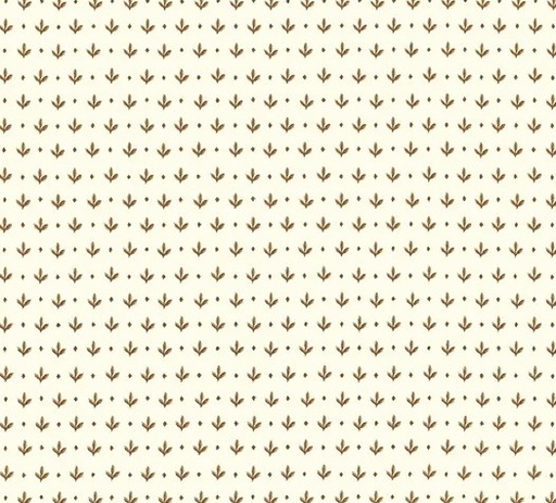 [HG-2011-40] Pennyberry Farm Fallen Leaves Cream by Kim Diehl for Henry Glass