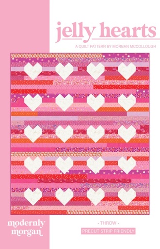 [MM-032] Jelly Hearts Quilt Pattern by Modernly Morgan