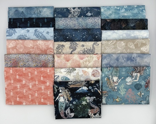 [PP-OceanSgFQB] Ocean Song Fat Quarter Bundle by Windham