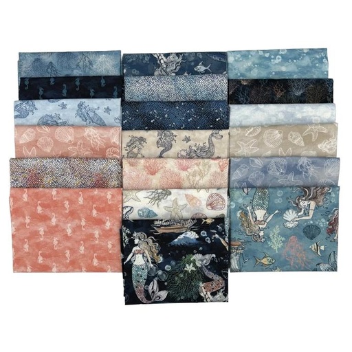 [PP-OceanSgFQB] Ocean Song Fat Quarter Bundle by Windham