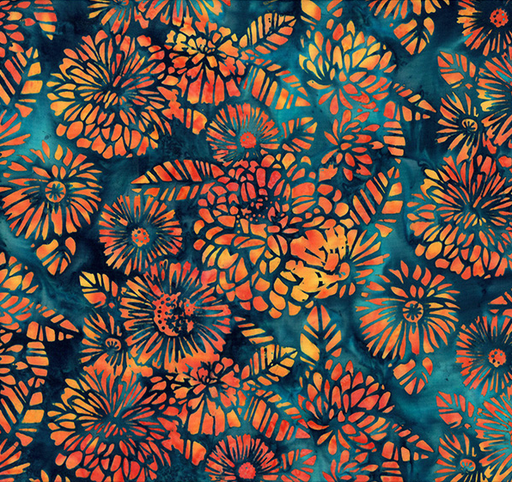 [HOF-X2638-278] Bali Batik Monarch Migration Woodblock Monarch from Hoffman Fabrics