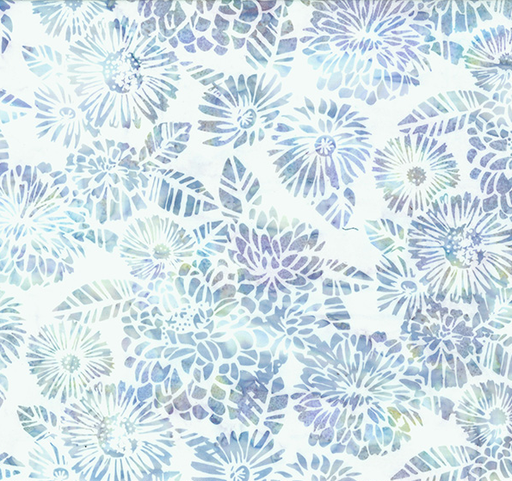 [HOF-X2638-188] Bali Dandelions at Dusk Batik Woodblock Seavoia from Hoffman Fabrics