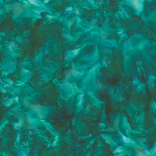 [HOF-1895-309] Bali Watercolors Batik Viridian from Hoffman Fabrics
