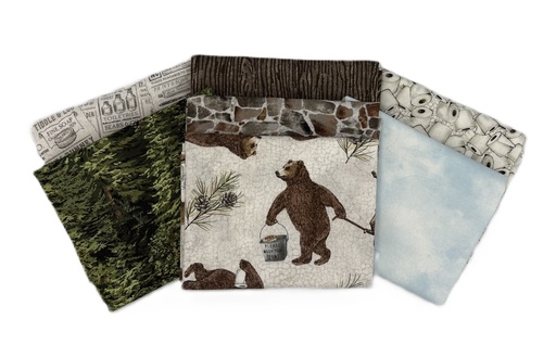 [PP-BearNecFQB] Bear Necessities Fat Quarter Bundle by Northcott