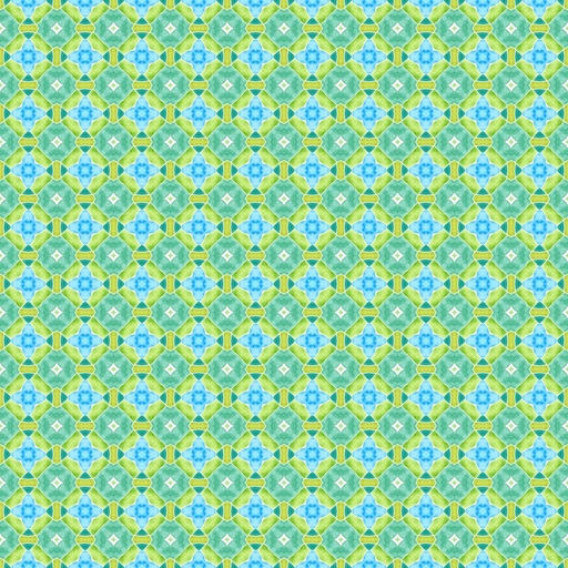 [ITB-F9DF-1] Dragon Friends Geometric Green from In The Beginning Fabrics
