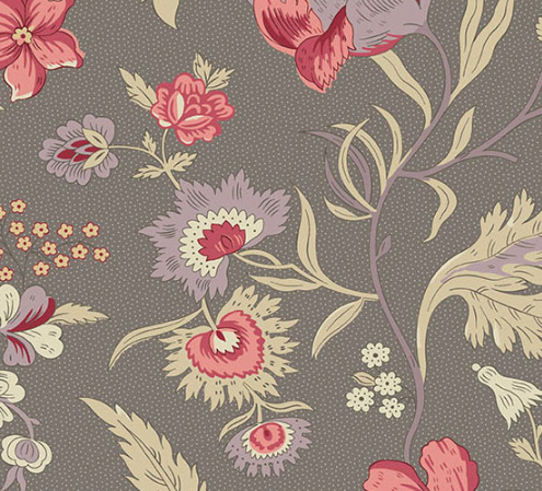[AND-1590-C] Wildflower Cottage Wildflowers Pewter from Andover Fabrics