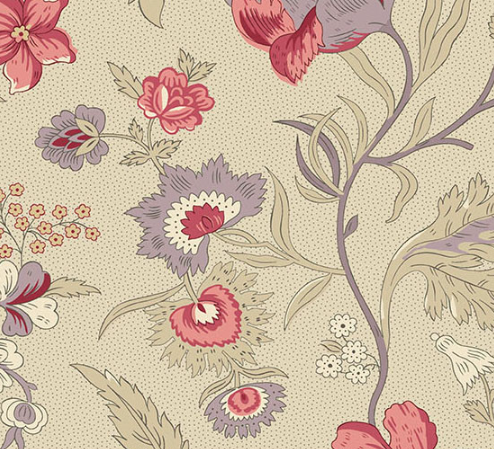 [AND-1590-L] Wildflower Cottage Wildflowers Linen from Andover Fabrics