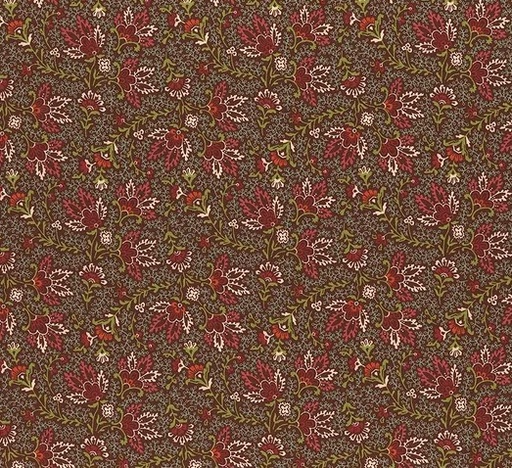 [HG-2296-33] Love Struck Prairie Blossoms Brown by Kim Diehl for Henry Glass