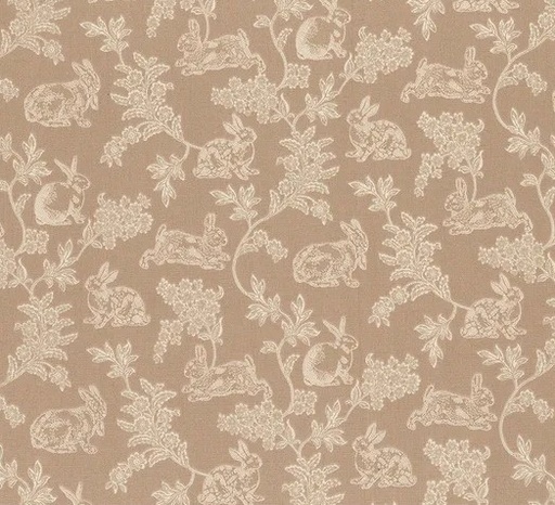 [HG-2305-93] Love Struck Meadow Toile Gray by Kim Diehl for Henry Glass