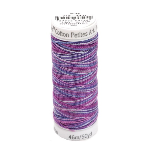 [SULK-712-4032] Sulky Cotton Petites Blendables Iris 2-ply 12wt 50yds