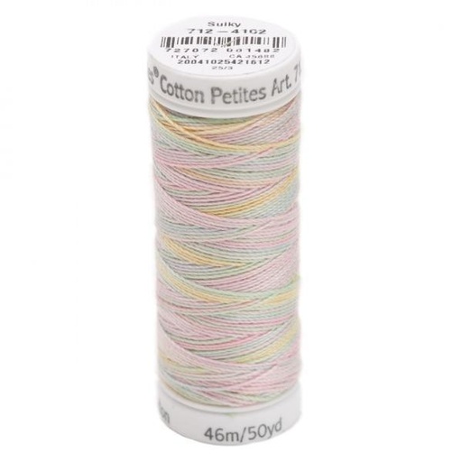 [SULK-712-4102] Sulky Cotton Petites Blendables Thread Spring Garden 2-ply 12wt 50yds