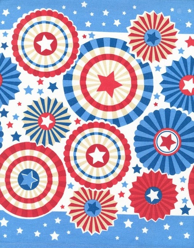 [MOD-920-296] 16" Classic Retro American Celebration Toweling by Stacy Iest Hsu for Moda Fabrics