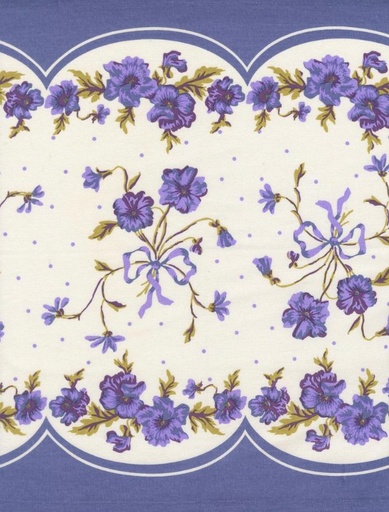 [MOD-920-320] 16" Classic Retro Floral Pansy Toweling by Stacy Iest Hsu for Moda Fabrics