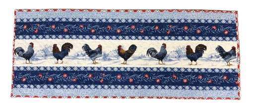 [PP-CountryBTR] Country Blue Table Runner Kit from Wilmington Prints