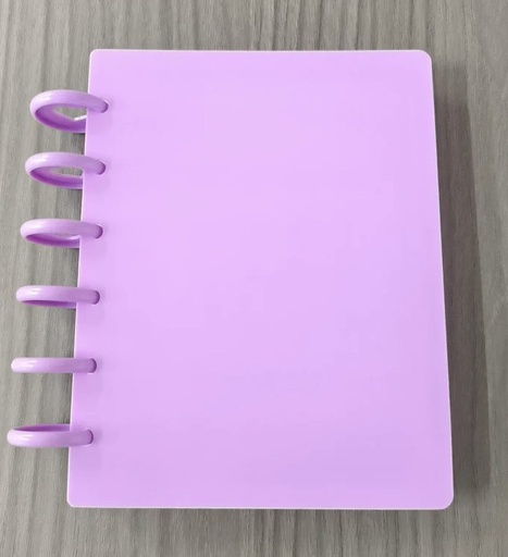 [RDQ-VRPSB-BP] Discbound Villa Rosa Pattern Storage Binder in Purple from Running Doe Quilts