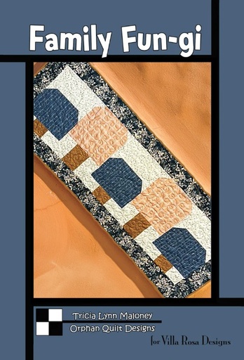 [VRD-OQ-124] Family Fungi Table Runner Pattern by Tricia Lynn Maloney for Villa Rosa Designs