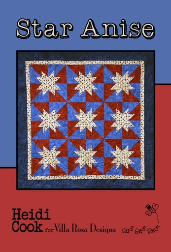 [VRD-MC-153] Star Anise Quilt Pattern by Heidi Cook for Villa Rosa Designs