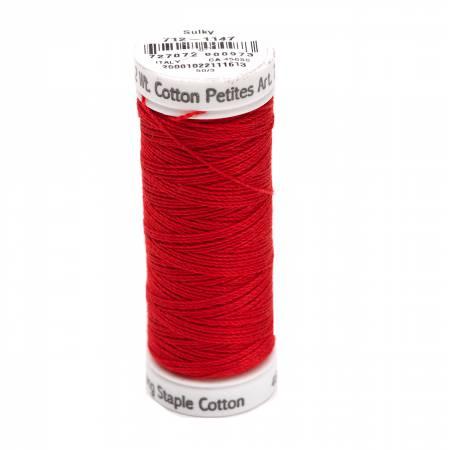 [SULK-712-1147] Cotton Thread 2-ply 12wt 50yds Christmas Red