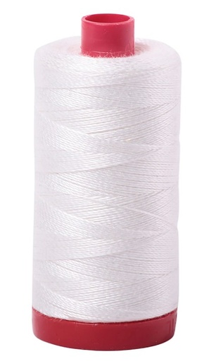 [MK-1001-2021] Aurifil 12wt Thread- Natural White 2021-356yds