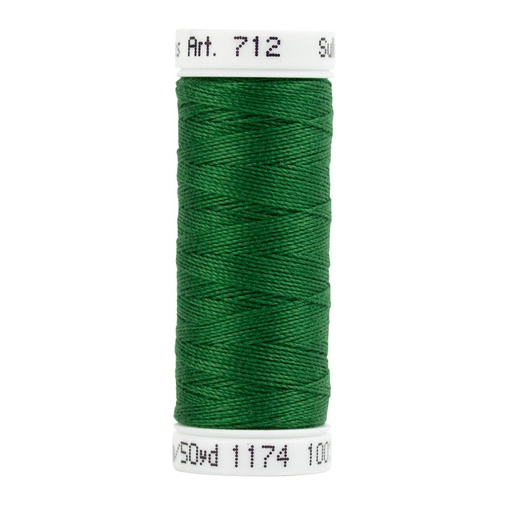 [SULK-712-1174] Sulky 12 Wt. Cotton Petites Thread - Dark Pine Green - 50 yd. Spool