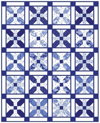 [PP-DelftSide] Delft Sideboard Quilt Kit by Northcott