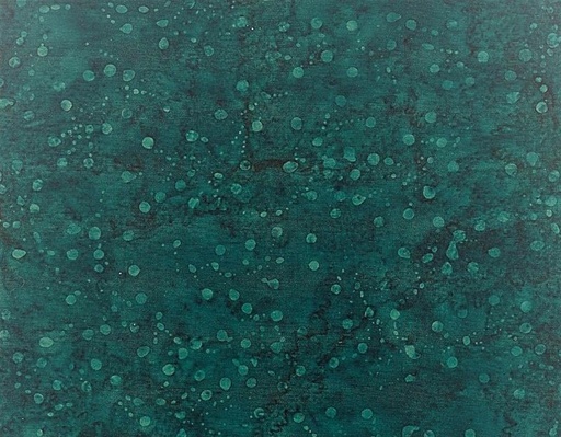 [BT-0219] Jewels of the Islands Batiks Dotted Branches Dark Teal from Batik Textiles