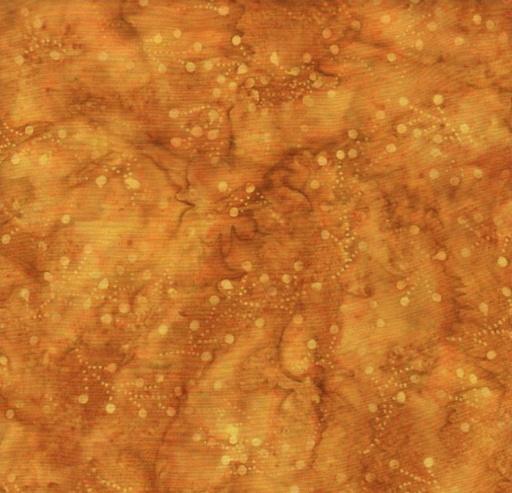 [BT-0201] Jewels of the Islands Batiks Dotted Branches Golden Brown from Batik Textiles