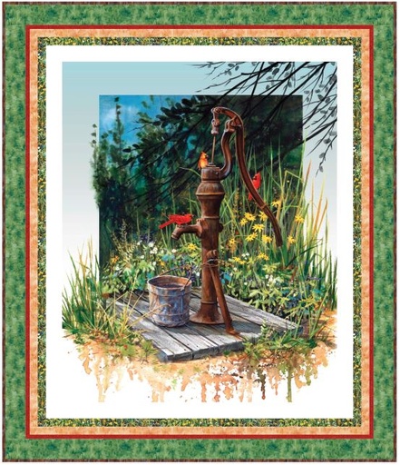 [PP-MeadowPer] Meadow Perch Quilt Kit by P&B