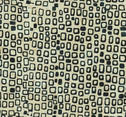 [BT-5155] Summer Safari Batiks Square Dots Black from Batik Textiles