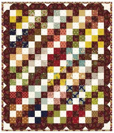 [PP-BoxChoc] Box of Chocolates Simple Whatnot Mini Quilt by Kim Diehl