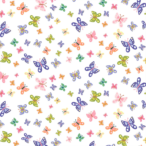 [WF-55051-5] Rainbow Vale Butterfly Dreams Cloud from Windham Fabrics
