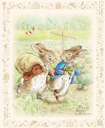 [RB-PD17255-PANEL] Peter Rabbit and Benjamin Bunny Panel from Riley Blake
