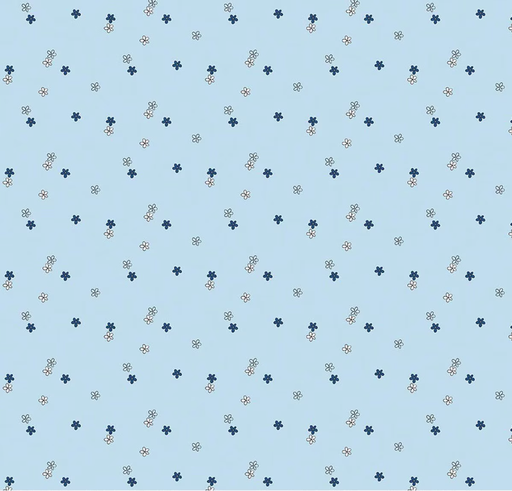 [RB-17124-BLUE] Blue Blooms and Threads Ditzy Blue from RIley Blake