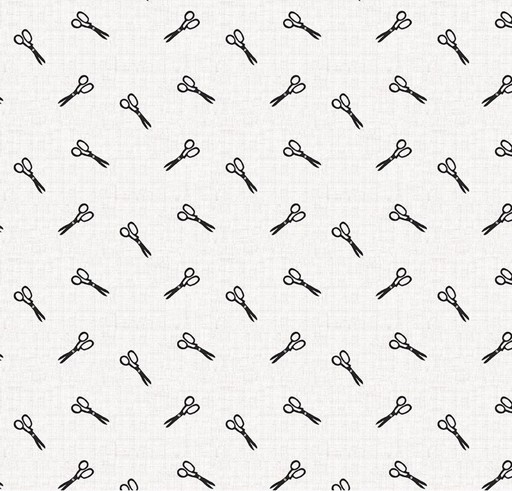 [RB-17125-WHITE] Blue Blooms and Threads Scissors White from RIley Blake