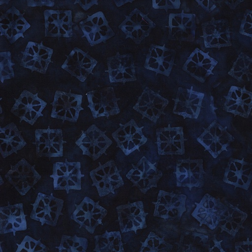 [IB-41250-2585] Garden Gate Lantern Blue Navy from Island Batik